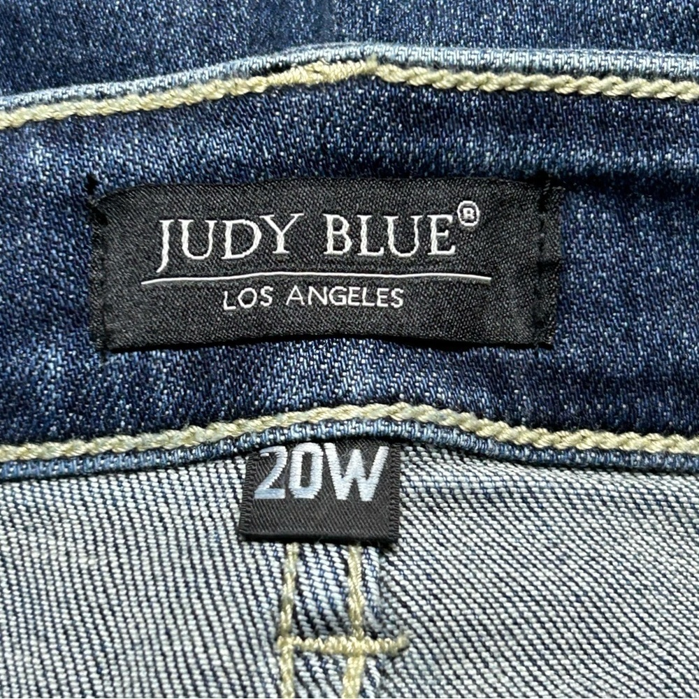 Judy Blue Jeans Hand Sand Mid Rise Distressed Bootcut Jeans Size 20W - Picture 3 of 7